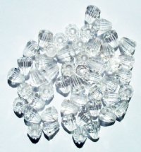 50 7mm Faceted Crystal Parachute Beads